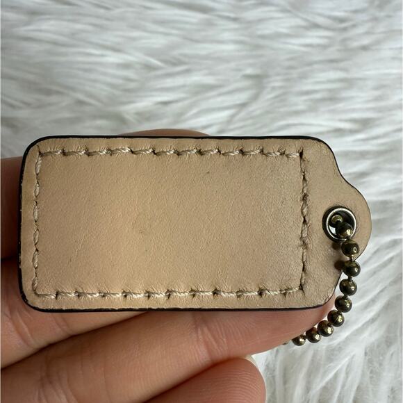 1.5" COACH Fob Bag Charm Hang tag Hangtag - Picture 2 of 2